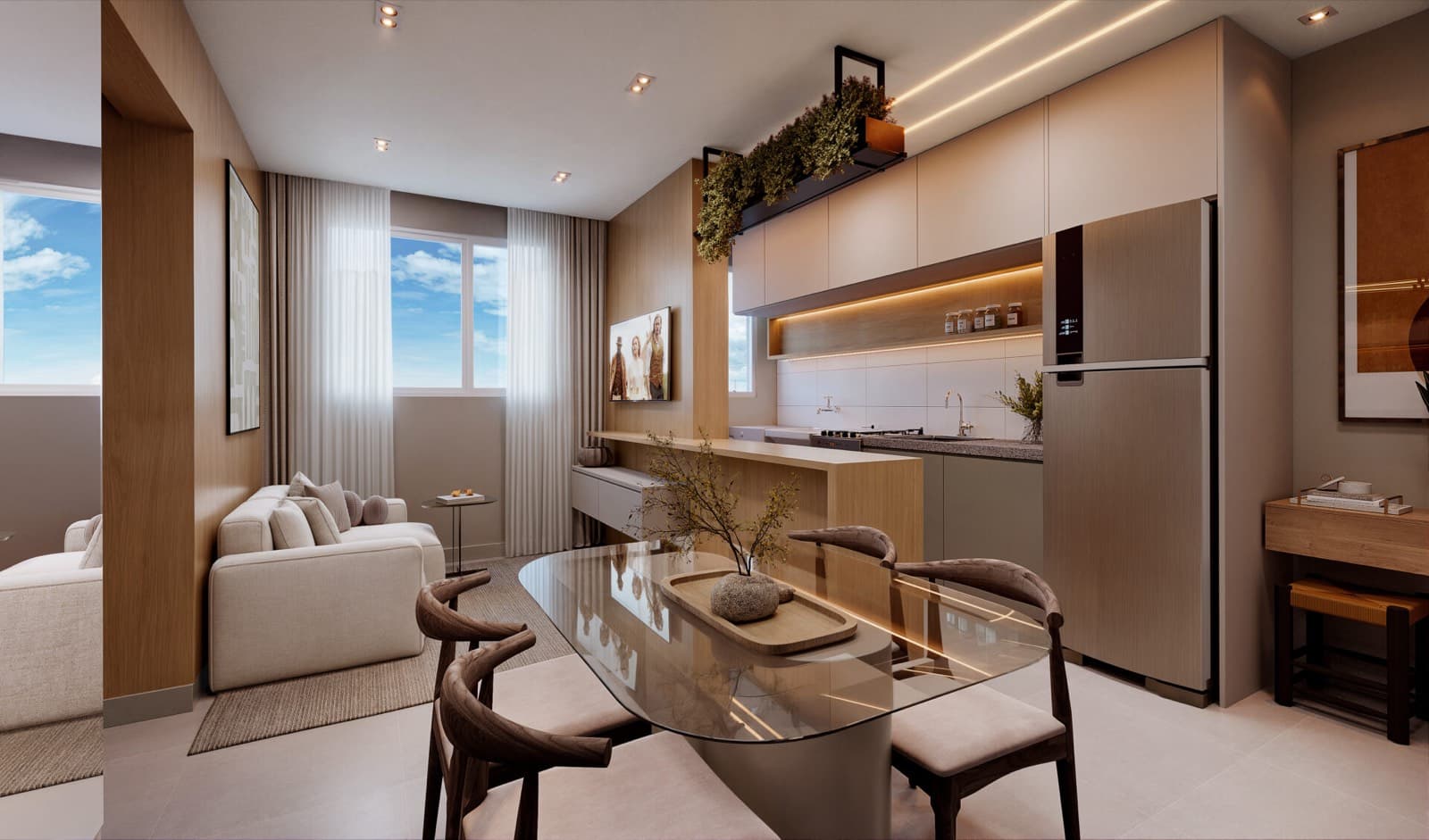 Raízes Residence — sala